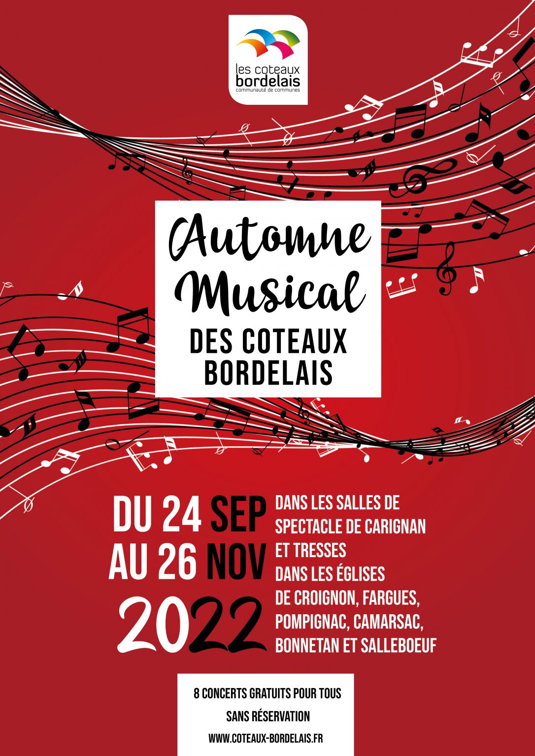 AUTOMNE MUSICAL DES COTEAUX BORDELAIS Communauté de communes Les